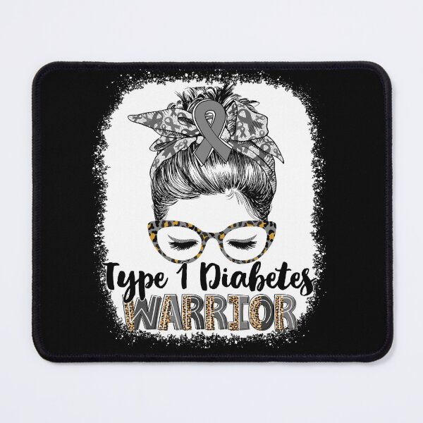 Item preview, Messy Bun Leopard Type 1 Diabetes Warrior designed and sold by rechardtee.