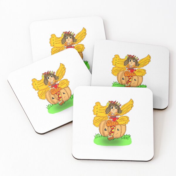 Item preview, Fall Fairy Sitting on a Pumpkin designed and sold by H-artful.