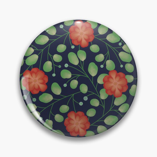 Item preview, Christmas Floral - Blue designed and sold by JaselviiStudio.
