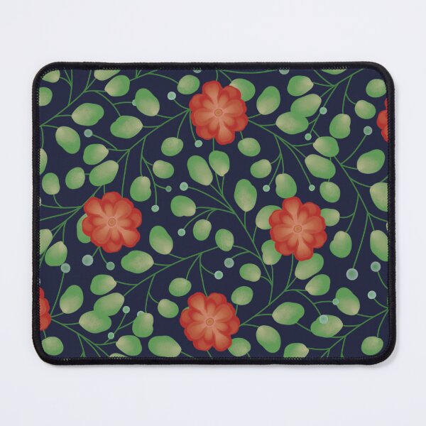 Item preview, Christmas Floral - Blue designed and sold by JaselviiStudio.
