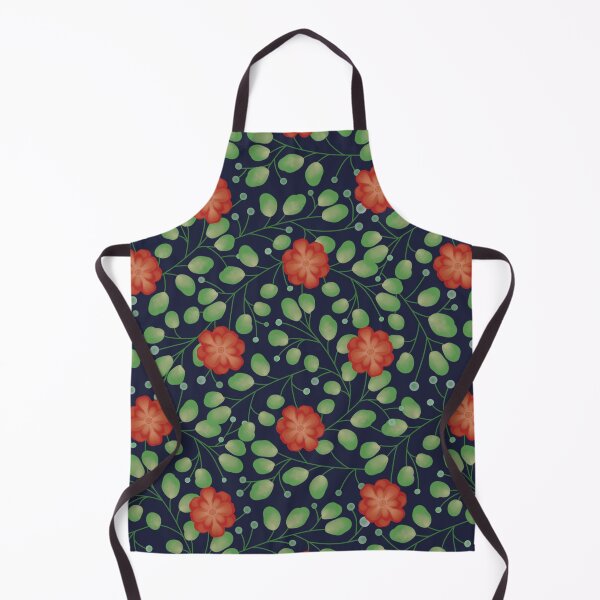 Item preview, Christmas Floral - Blue designed and sold by JaselviiStudio.