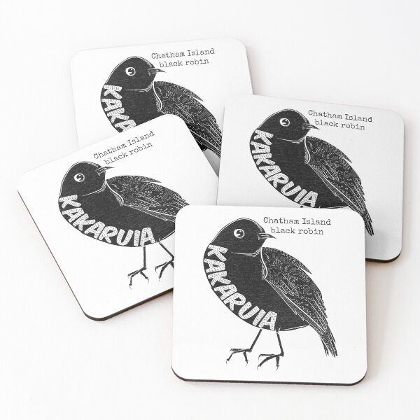 Item preview, Kakaruia / Chatham Island black robin designed and sold by piedaydesigns.