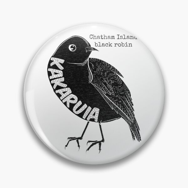 Item preview, Kakaruia / Chatham Island black robin designed and sold by piedaydesigns.
