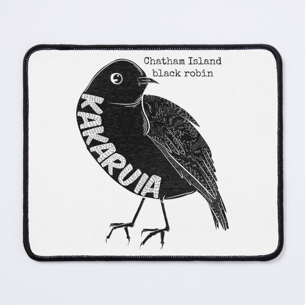 Item preview, Kakaruia / Chatham Island black robin designed and sold by piedaydesigns.