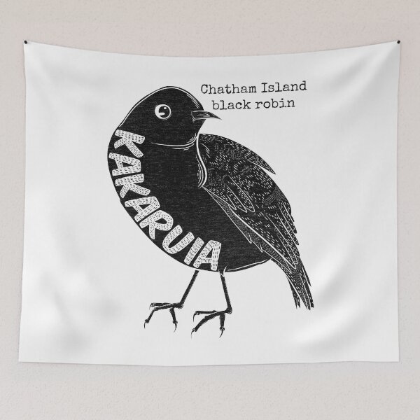 Item preview, Kakaruia / Chatham Island black robin designed and sold by piedaydesigns.