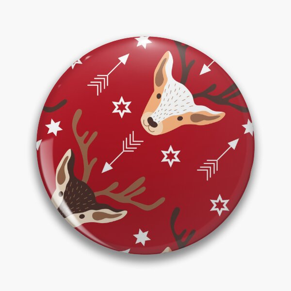 Item preview, Christmas Seamless Pattern - Red Background With Raindeers designed and sold by ImagesDesigns.