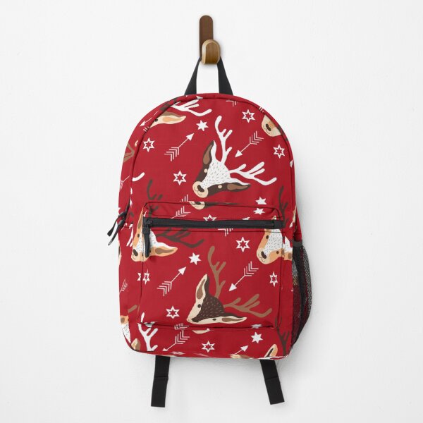 Item preview, Christmas Seamless Pattern - Red Background With Raindeers designed and sold by ImagesDesigns.