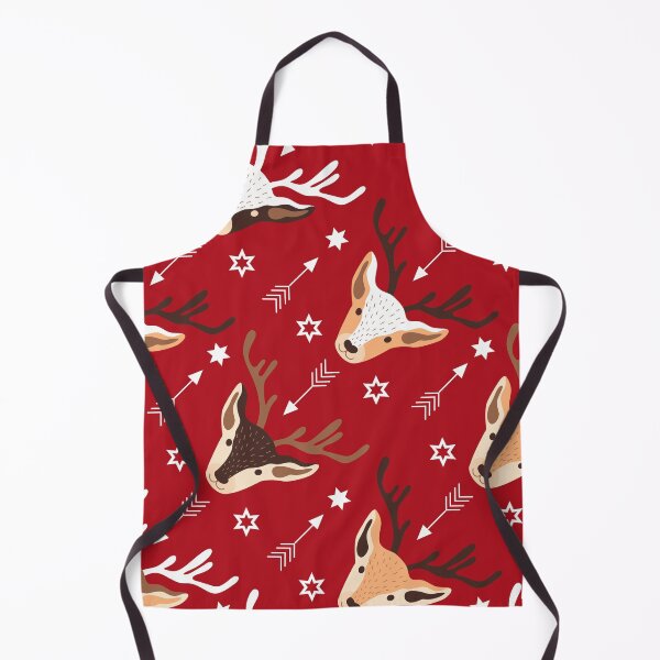 Item preview, Christmas Seamless Pattern - Red Background With Raindeers designed and sold by ImagesDesigns.