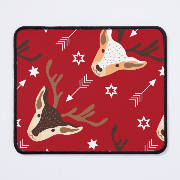 Item preview, Christmas Seamless Pattern - Red Background With Raindeers designed and sold by ImagesDesigns.