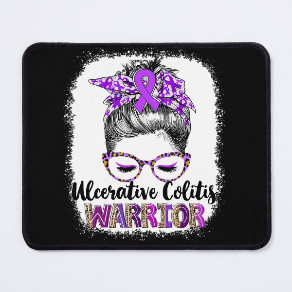 Item preview, Messy Bun Leopard Ulcerative Colitis Warrior designed and sold by rechardtee.