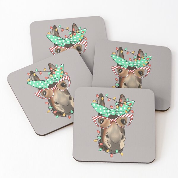 Item preview, Donkey Head tied in Christmas Lights  designed and sold by Make-My-Fun.