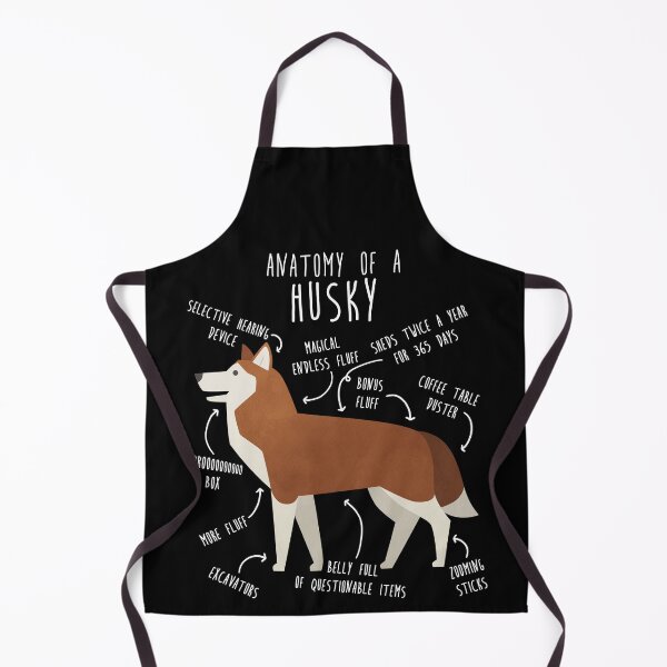 Item preview, Red Siberian Husky Dog Anatomy designed and sold by Clara Hollins.