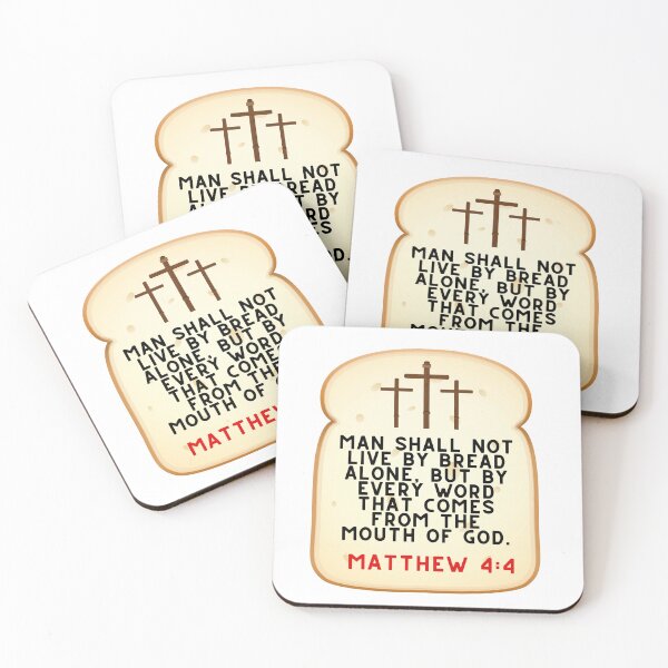Item preview, Bible Scripture Matthew 4:4 designed and sold by VerseforWear.