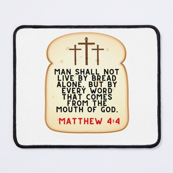 Item preview, Bible Scripture Matthew 4:4 designed and sold by VerseforWear.