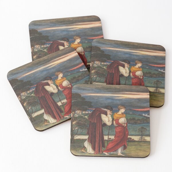Item preview, Age and Beauty | John Stanhope | 1900 Pre-Raphaelite Art designed and sold by CJET.