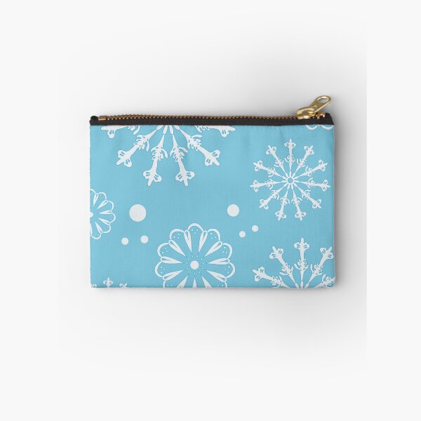 Item preview, White Snowflakes on Sky Blue designed and sold by MausieDesigns.