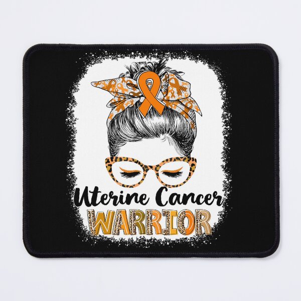 Item preview, Messy Bun Leopard Uterine Cancer Warrior designed and sold by rechardtee.