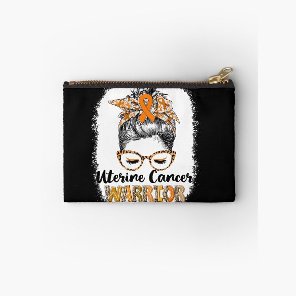 Item preview, Messy Bun Leopard Uterine Cancer Warrior designed and sold by rechardtee.