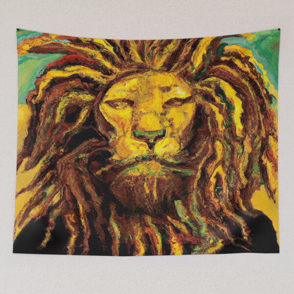 Item preview, Impressionist painting of a lion designed and sold by Ludvig823.