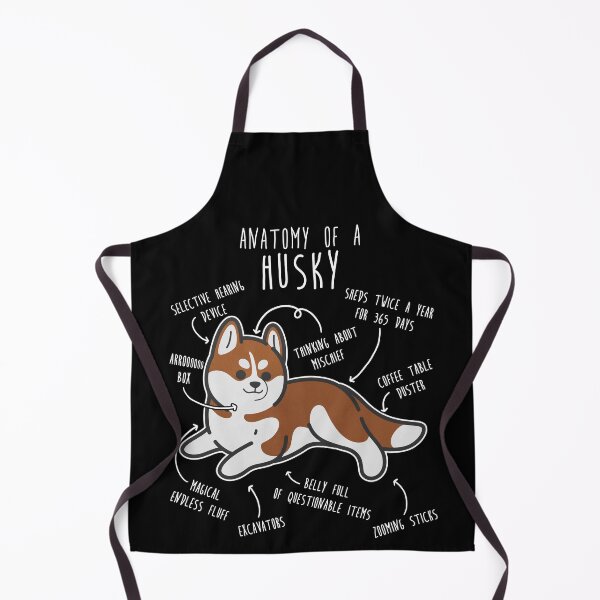 Item preview, Red Siberian Husky Dog Anatomy designed and sold by Clara Hollins.