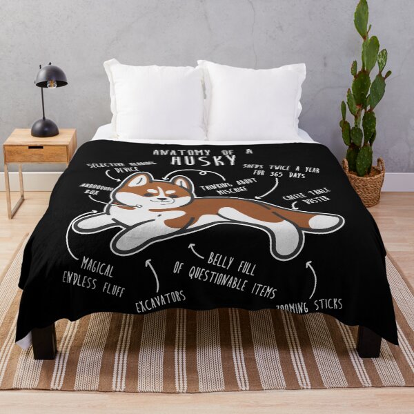 Item preview, Red Siberian Husky Dog Anatomy designed and sold by Clara Hollins.