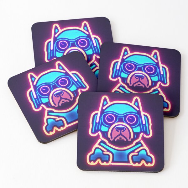 Item preview, Perro feliz en Neon Cyberpunk Style 2 designed and sold by Laguardia3D.