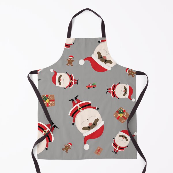 Item preview, Christmas Seamless Pattern - Grey Background With Santas And Presents designed and sold by ImagesDesigns.