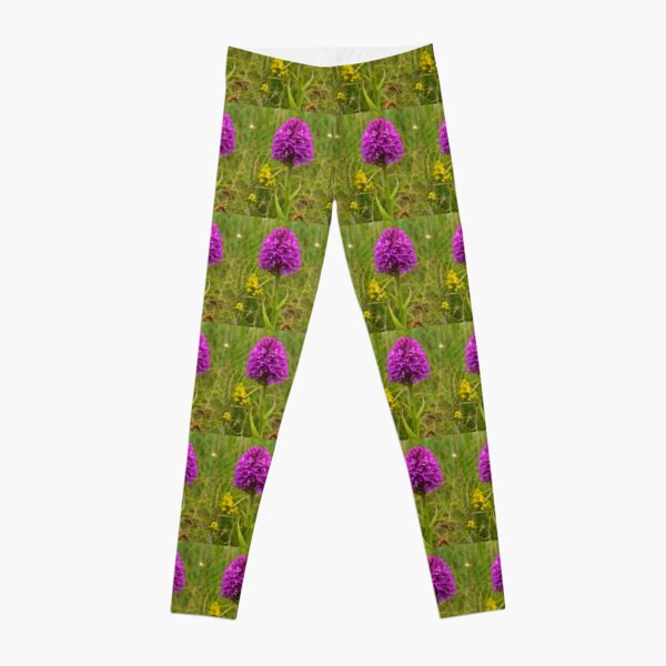 Pyramidal Orchid, Inishmore, Aran Islands Leggings