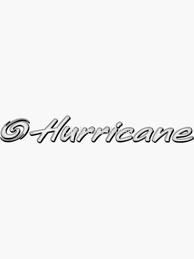"Hurricane Boats Black and White" Sticker for Sale by ChristinasMess