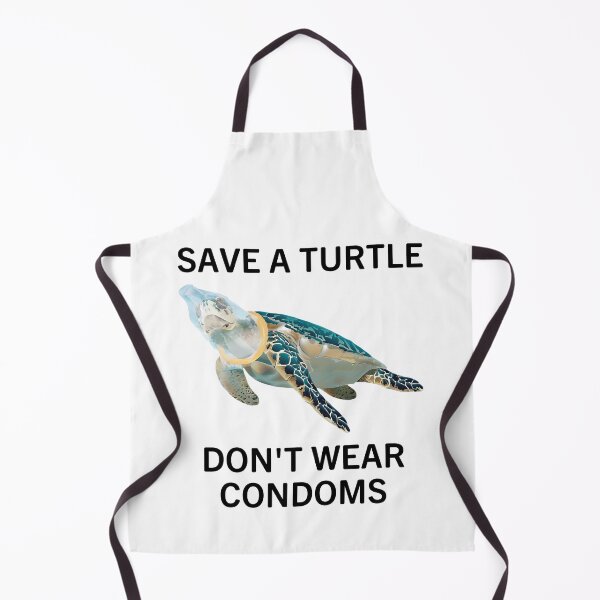Item preview, Save A Turtle Don't Wear Condoms designed and sold by Big Twelve.