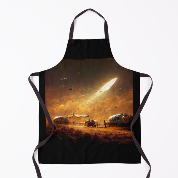 Item preview, Space Western Settlement Scene (Space Fantasy Painting Poster) designed and sold by ZGigerBarker.