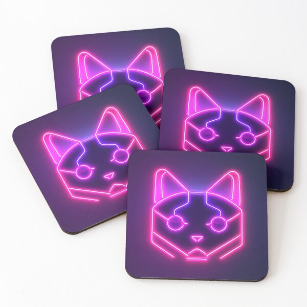 Item preview, Cyberpunk happy cat neon style 1 designed and sold by Laguardia3D.