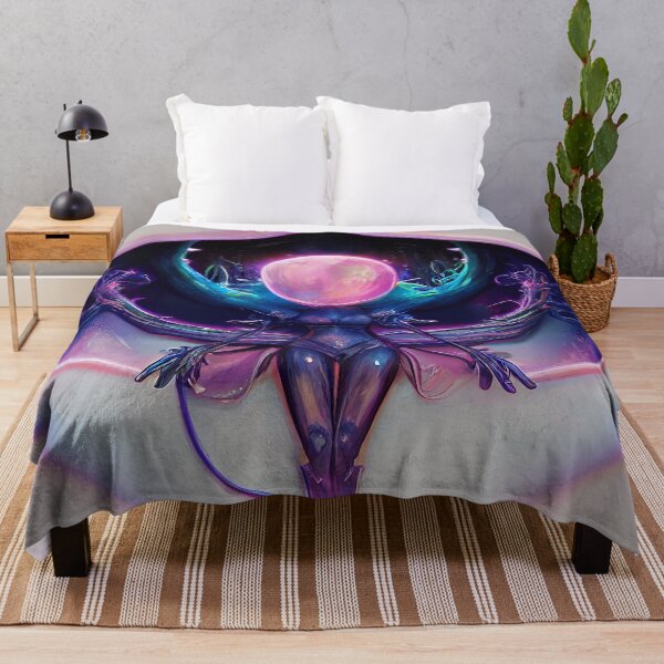 Item preview, Beautiful Moon Fairy Girl & The Eye of the Beholder - Fantasy Psychedelic Art designed and sold by jjwalters.