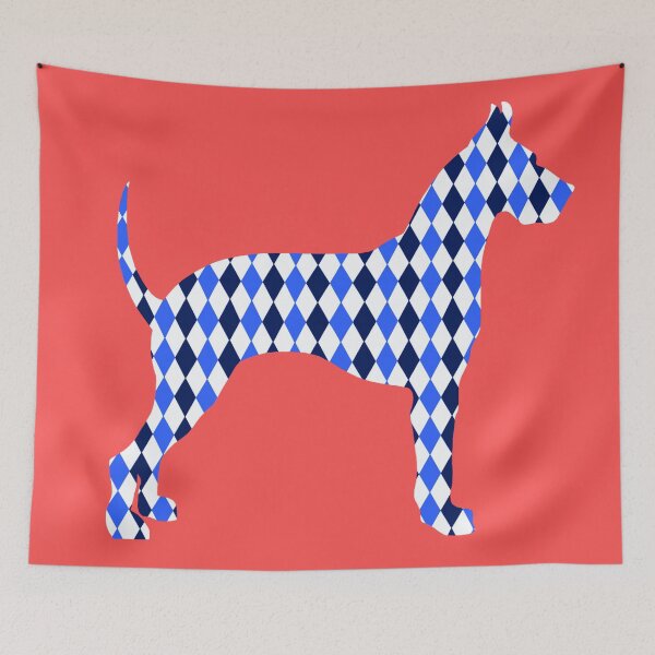 Item preview, Blue Harlequin Great Dane Silhouette designed and sold by Deborah Camp.