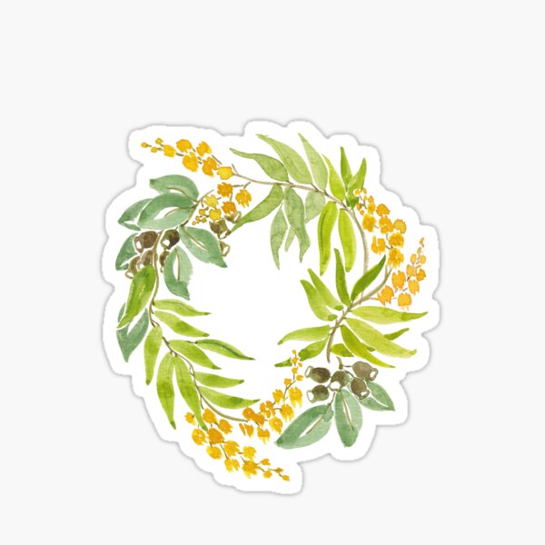 Item preview, Wattle Christmas Wreath designed and sold by JRoseDesign.