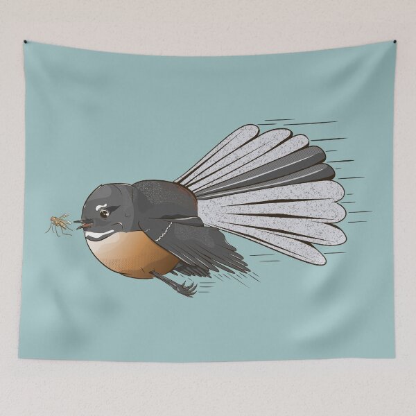 Item preview, Fantail Chasing a Mosquito designed and sold by piedaydesigns.