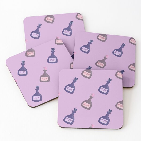 Item preview, Dark and Light Purple Rum Bottles Pattern designed and sold by Sport-it.