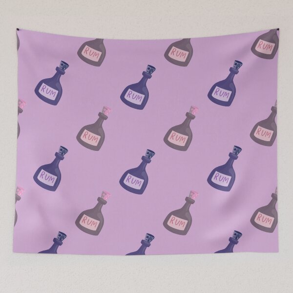 Item preview, Dark and Light Purple Rum Bottles Pattern designed and sold by Sport-it.