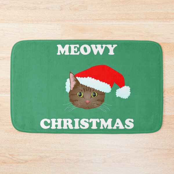 Item preview, Meowy Christmas: Brown Tabby (White) designed and sold by Zia Frazier.
