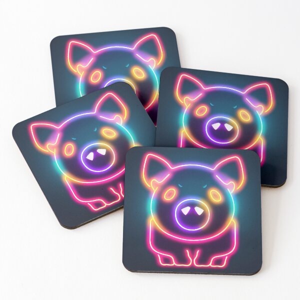 Item preview, Cyberpunk happy pig neon style 1 designed and sold by Laguardia3D.