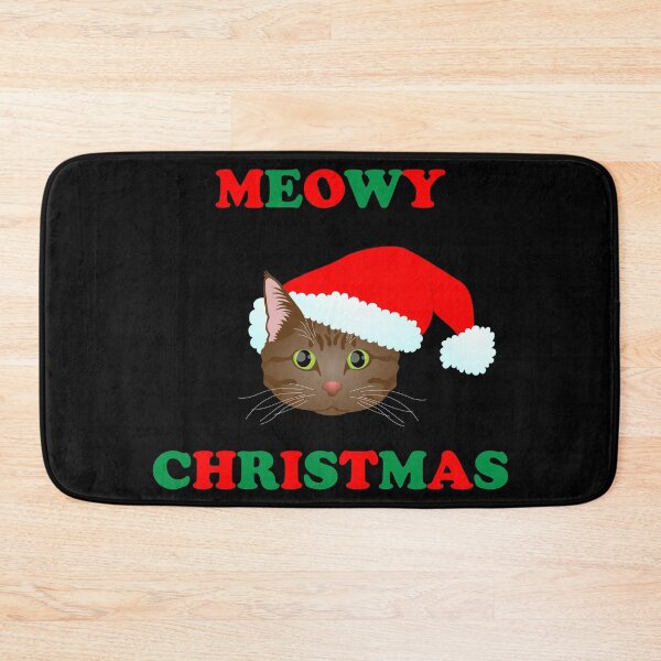 Item preview, Meowy Christmas: Brown Tabby (Red and Green) designed and sold by Zia Frazier.