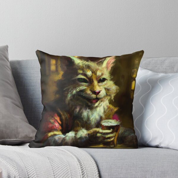 Item preview, Barney the Cat, jovial at the tavern (Realism) designed and sold by thecatandkettle.