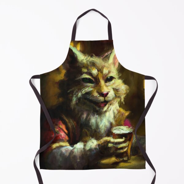 Item preview, Barney the Cat, jovial at the tavern (Realism) designed and sold by thecatandkettle.