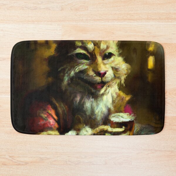 Item preview, Barney the Cat, jovial at the tavern (Realism) designed and sold by thecatandkettle.