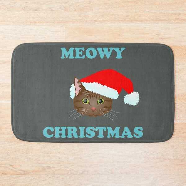 Item preview, Meowy Christmas: Brown Tabby (Blue) designed and sold by Zia Frazier.