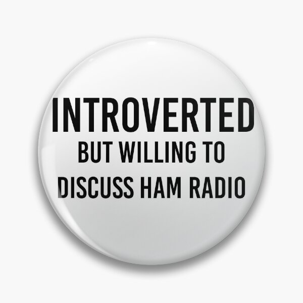 Item preview, Funny Ham Radio Gift Introverted But Willing To Discuss Ham Radio designed and sold by kmcollectible.