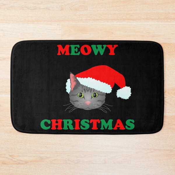 Item preview, Meowy Christmas: Grey Tabby (Red and Green) designed and sold by Zia Frazier.