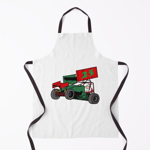 Item preview, Sprint Car Lovers Santa Driving Dirt Track Racing Sprint Car designed and sold by zmeiagrelhan.
