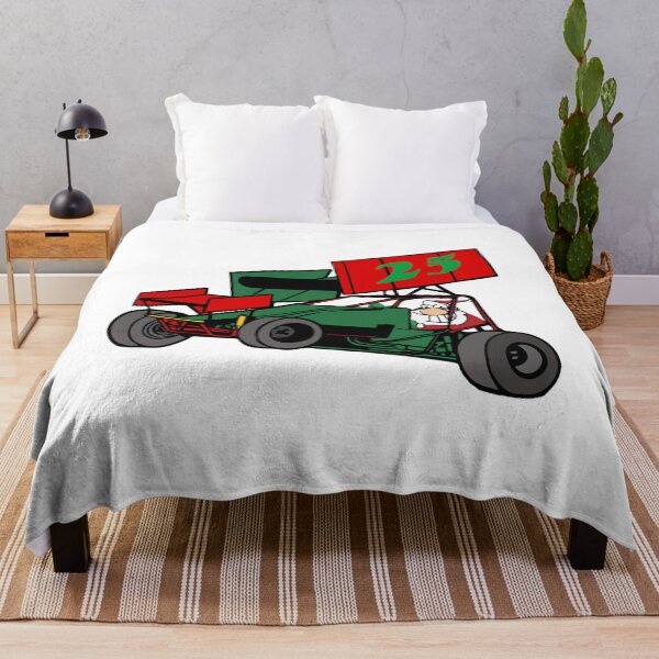 Item preview, Sprint Car Lovers Santa Driving Dirt Track Racing Sprint Car designed and sold by zmeiagrelhan.