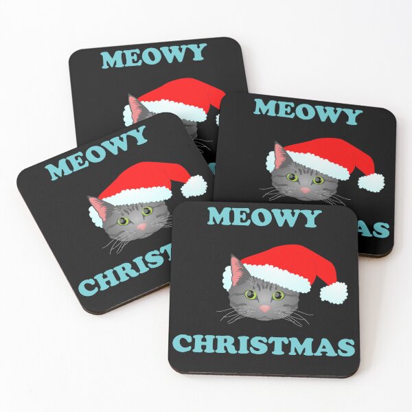 Item preview, Meowy Christmas: Grey Tabby (Blue) designed and sold by Zia Frazier.